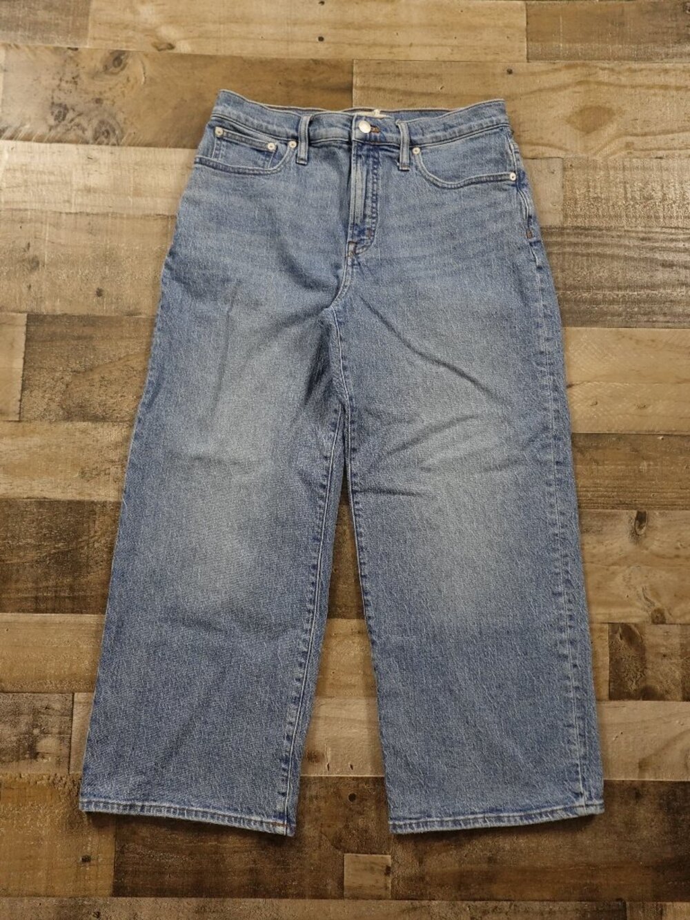 Madewell Perfect Vintage Wide-Leg Jeans Women’s 30P Blue High Rise 26" Inseam